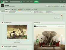 Tablet Screenshot of pepey.deviantart.com