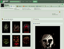 Tablet Screenshot of davoo.deviantart.com