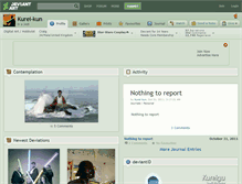 Tablet Screenshot of kurei-kun.deviantart.com
