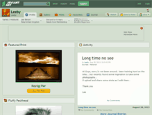 Tablet Screenshot of leeby.deviantart.com