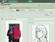 Tablet Screenshot of dauntingfire.deviantart.com