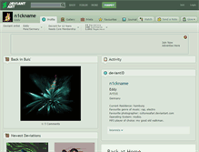 Tablet Screenshot of n1ckname.deviantart.com