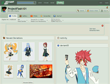 Tablet Screenshot of projectflash101.deviantart.com