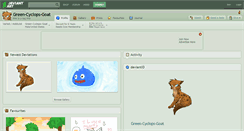 Desktop Screenshot of green-cyclops-goat.deviantart.com