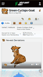 Mobile Screenshot of green-cyclops-goat.deviantart.com