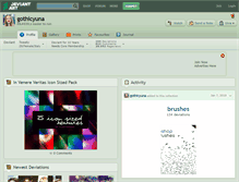 Tablet Screenshot of gothicyuna.deviantart.com