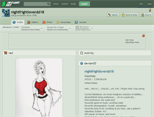 Tablet Screenshot of nightfrightloverdd18.deviantart.com