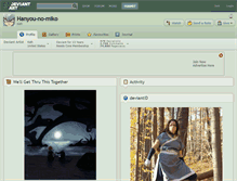 Tablet Screenshot of hanyou-no-miko.deviantart.com
