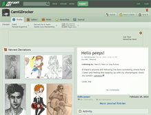 Tablet Screenshot of camigdrocker.deviantart.com