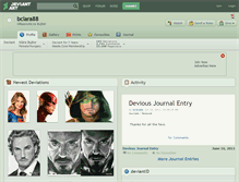 Tablet Screenshot of bclara88.deviantart.com