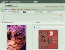 Tablet Screenshot of kyraw3athrs.deviantart.com