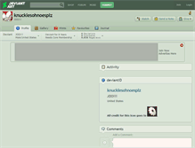 Tablet Screenshot of knucklesohnoesplz.deviantart.com