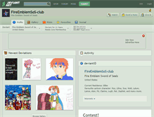 Tablet Screenshot of fireemblemsos-club.deviantart.com