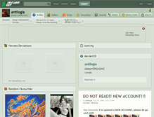 Tablet Screenshot of antilogia.deviantart.com