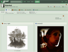 Tablet Screenshot of lilstardust.deviantart.com