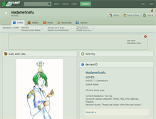 Tablet Screenshot of madamesnafu.deviantart.com