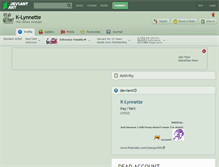 Tablet Screenshot of k-lynnette.deviantart.com