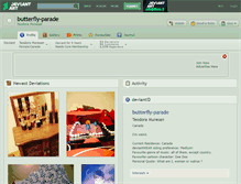 Tablet Screenshot of butterfly-parade.deviantart.com