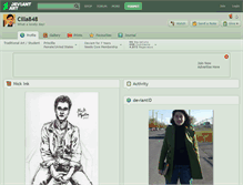 Tablet Screenshot of cilla848.deviantart.com