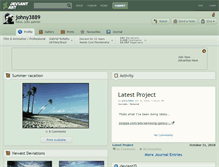 Tablet Screenshot of johny3889.deviantart.com