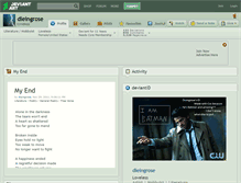 Tablet Screenshot of dieingrose.deviantart.com