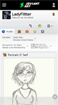 Mobile Screenshot of ladyflitter.deviantart.com