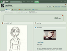 Tablet Screenshot of ladyflitter.deviantart.com