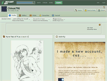 Tablet Screenshot of chino6798.deviantart.com