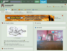 Tablet Screenshot of ananasen8d.deviantart.com