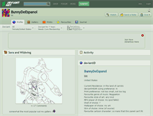 Tablet Screenshot of bunnydeespanol.deviantart.com