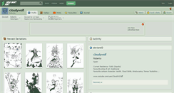 Desktop Screenshot of cloudywolf.deviantart.com