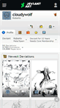 Mobile Screenshot of cloudywolf.deviantart.com