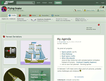 Tablet Screenshot of flying-snake.deviantart.com