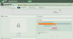 Desktop Screenshot of luna-wolf-28.deviantart.com