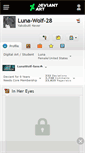Mobile Screenshot of luna-wolf-28.deviantart.com