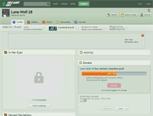 Tablet Screenshot of luna-wolf-28.deviantart.com