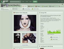 Tablet Screenshot of deviant-beauties.deviantart.com