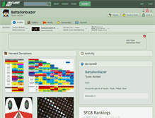 Tablet Screenshot of battalionblazer.deviantart.com