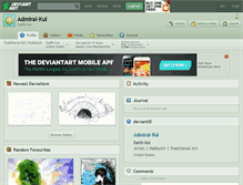 Tablet Screenshot of admiral-kui.deviantart.com