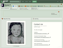 Tablet Screenshot of beauty17.deviantart.com