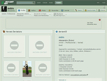 Tablet Screenshot of extro.deviantart.com