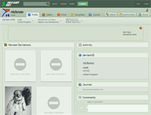 Tablet Screenshot of nicknoo.deviantart.com
