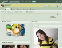 Tablet Screenshot of escarter69.deviantart.com