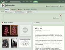 Tablet Screenshot of earthwormken.deviantart.com