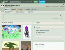 Tablet Screenshot of anime-anthro-dragons.deviantart.com