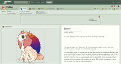 Desktop Screenshot of fluttur.deviantart.com