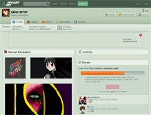 Tablet Screenshot of cake-error.deviantart.com
