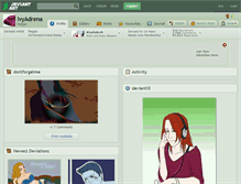 Tablet Screenshot of ivyadrena.deviantart.com