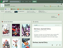 Tablet Screenshot of duss005.deviantart.com