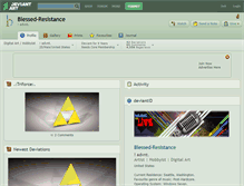 Tablet Screenshot of blessed-resistance.deviantart.com